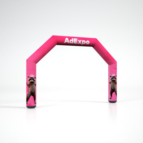 Inflatable - Arches & Tubes & Walls - Inflatable arch "Triangle" 6.8x4.5 - AdExpo